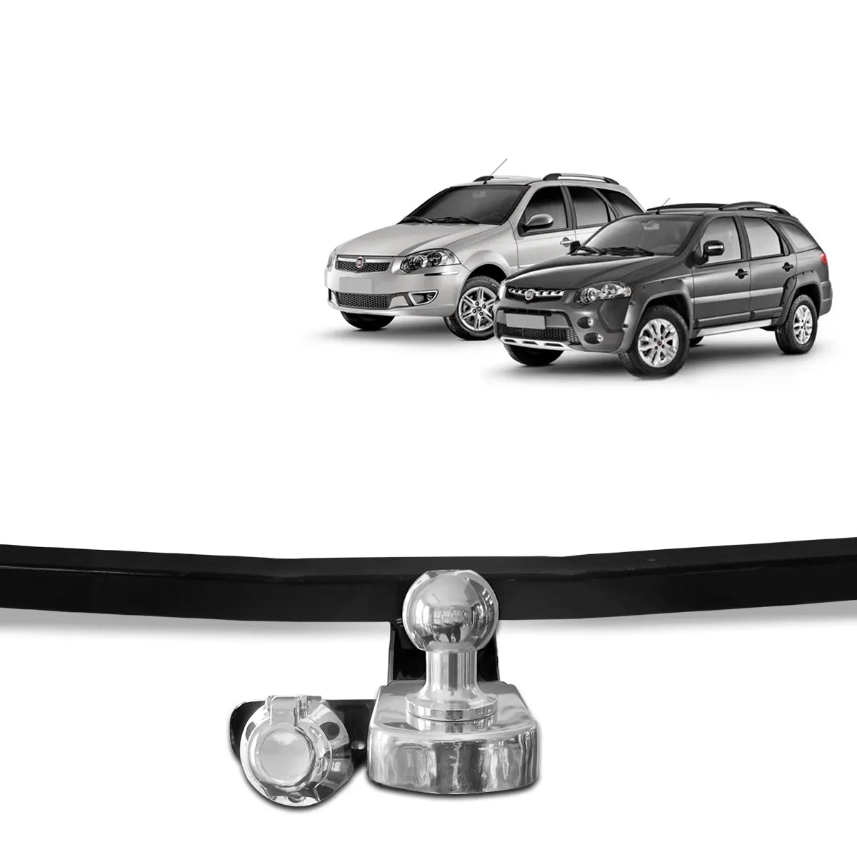 Engate de Reboque Palio Adventure Weekend 2004 a 2020 Rabicho Fixo 700kg