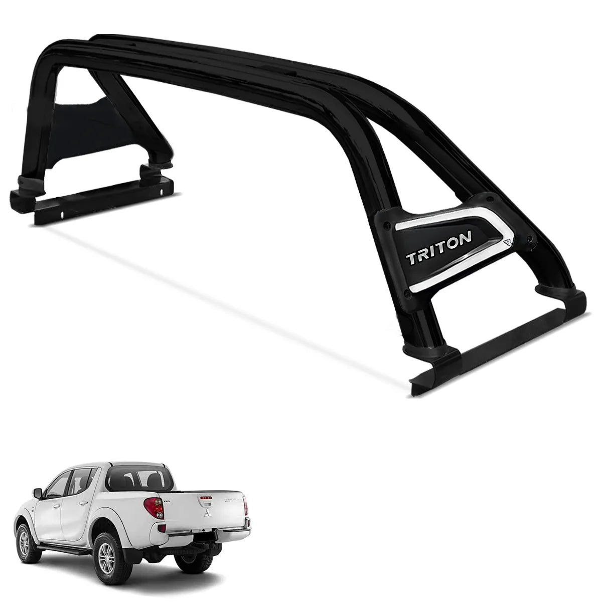 Santo Antonio L200 Triton 2008 a 2018 Duplo Premium Preto