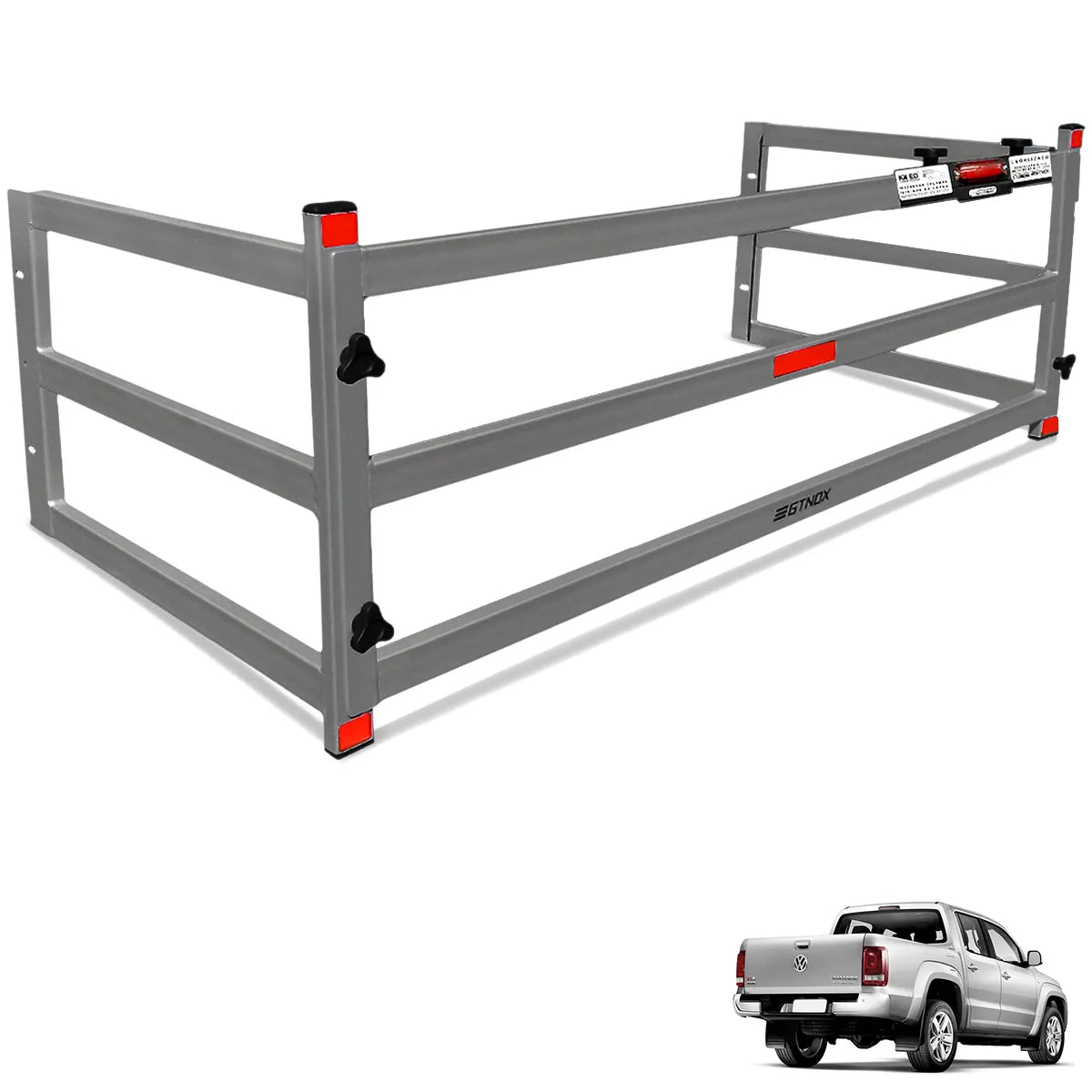 Extensor de Caçamba Amarok 2010 a 2025 Divisor ED Cinza