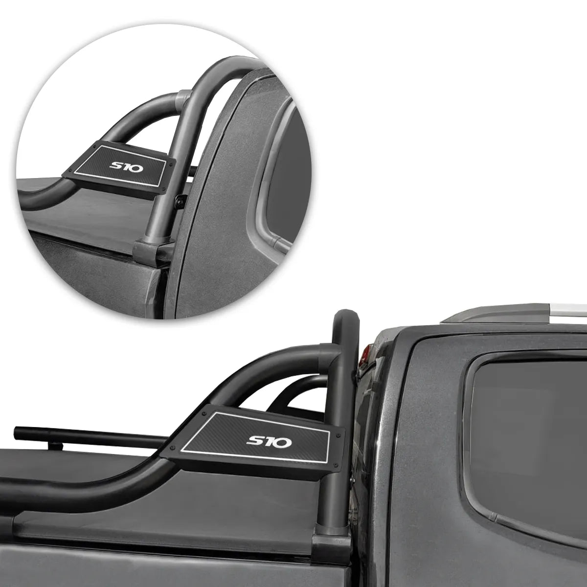 Santo Antônio S10 CD 1995 a 2011 Bruto Corrimão Estendido Com Barra