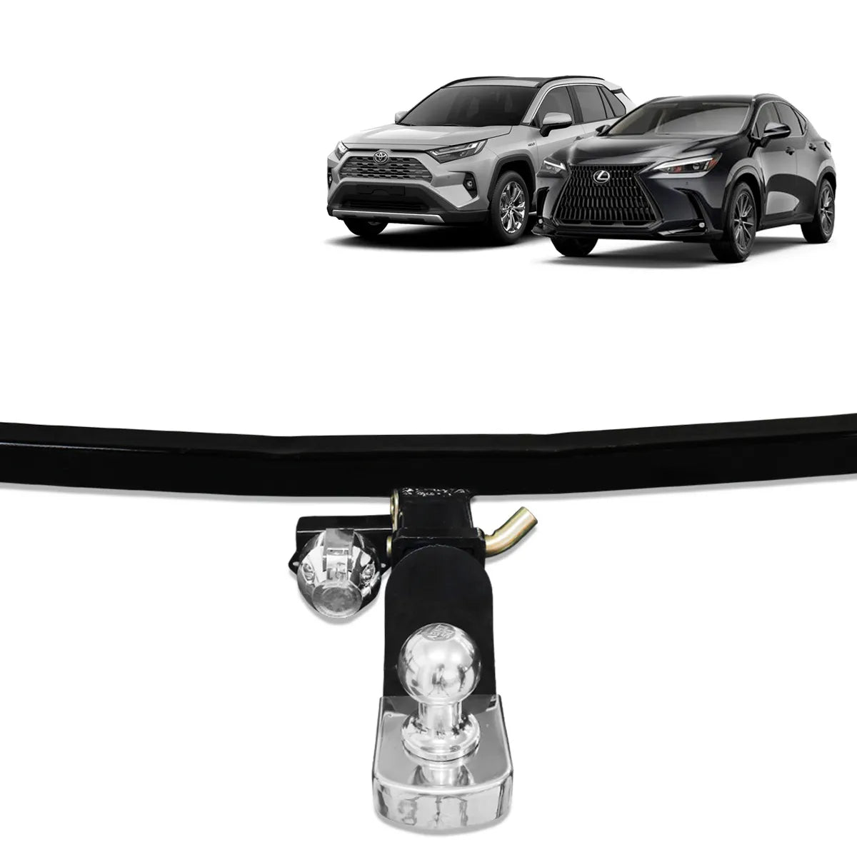 Engate Reboque Rav4 Lexus NX350H 2019 a 2025 Rabicho Removível 700kg