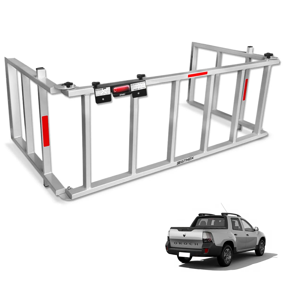 Extensor de Caçamba Oroch 2016 a 2025 Rampa Prata