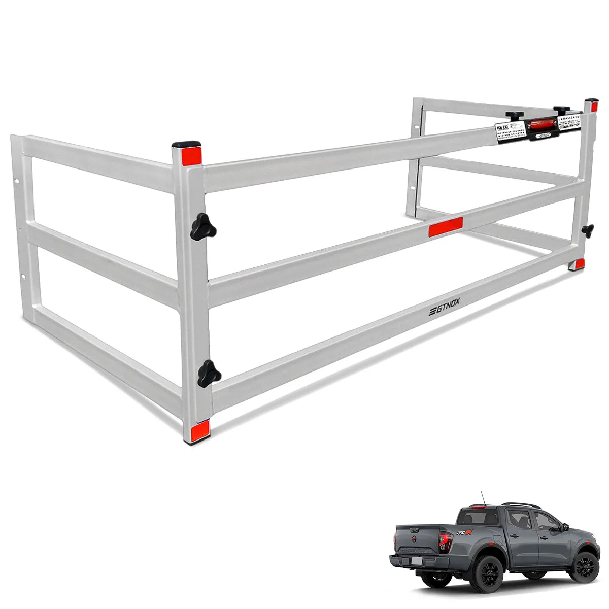 Extensor de Caçamba Frontier 2023 a 2025 Divisor ED Prata