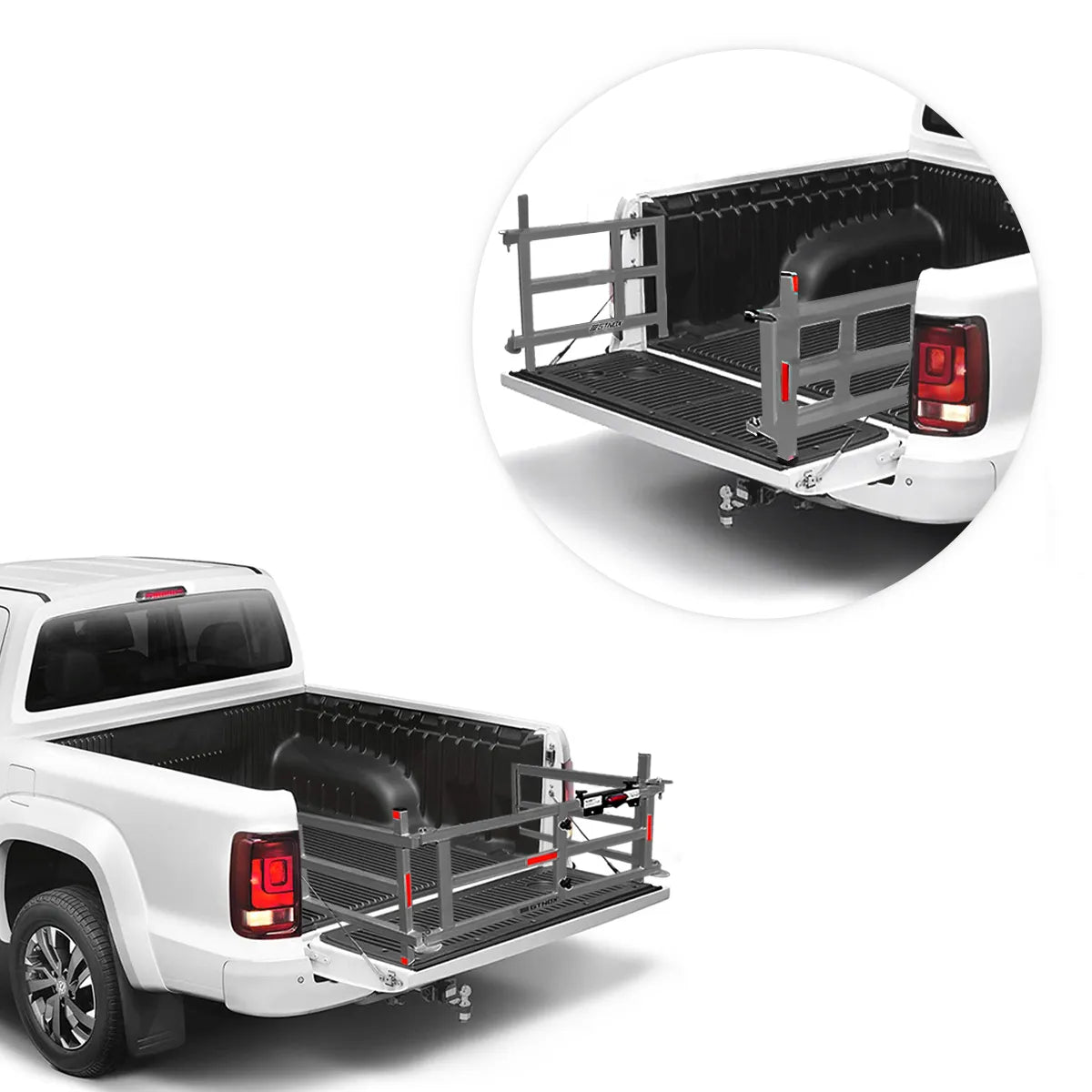 Extensor de Caçamba Amarok 2010 a 2025 Dobravel EDD Cinza