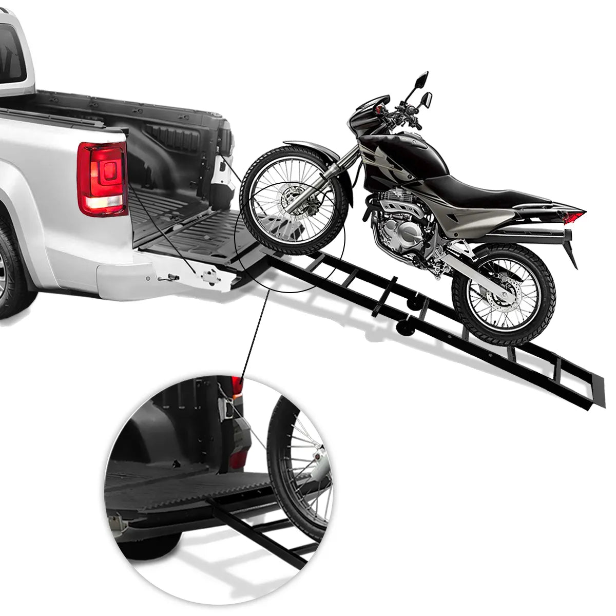 Extensor De Caçamba S10 CD 2001 A 2011 Rampa Preto Reforçado 350kg