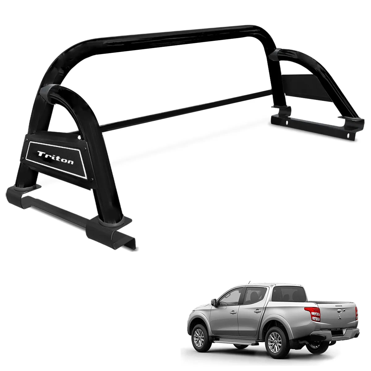 Santo Antonio L200 Triton Sport 2017 a 2025 Bruto Sport Preto Com Grade