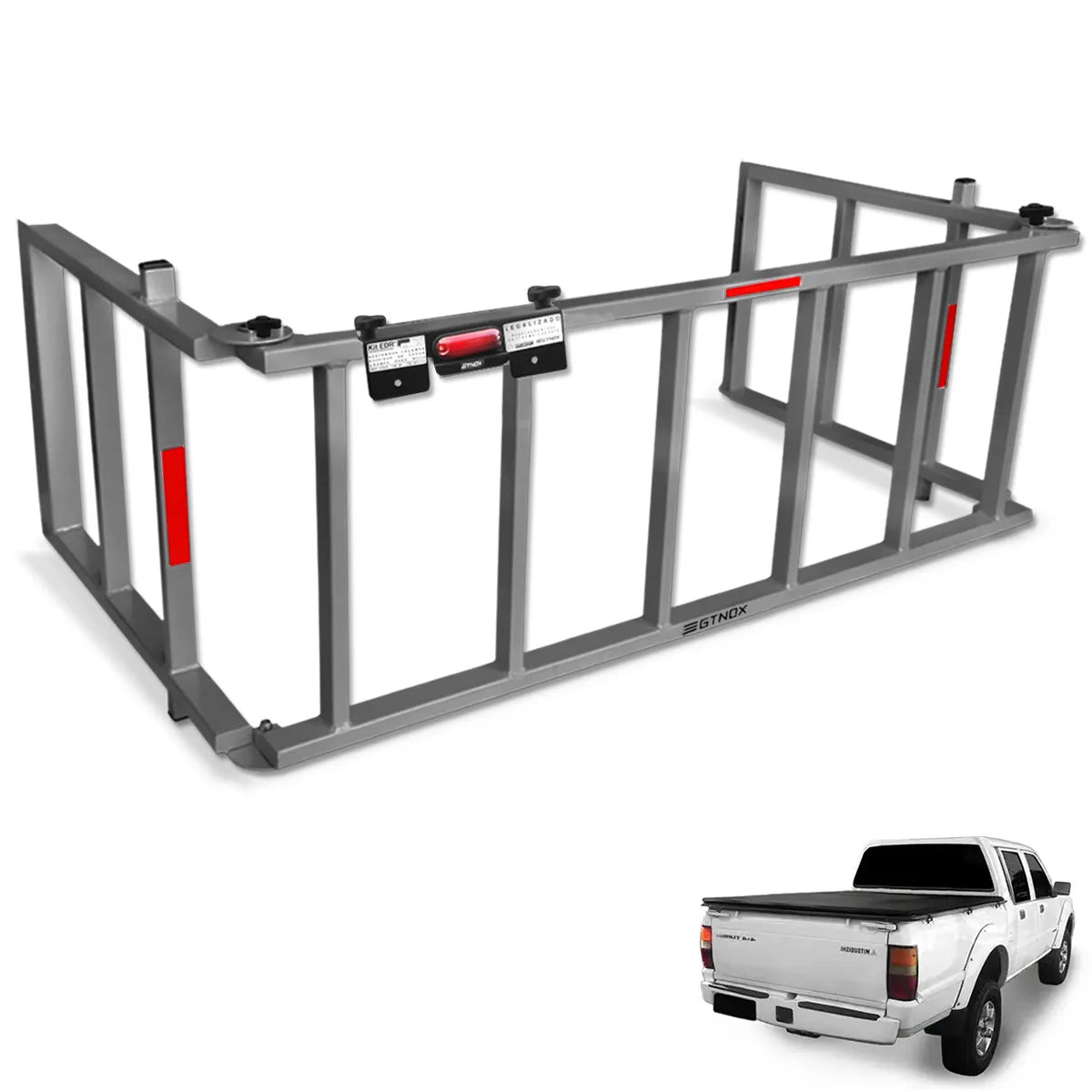 Extensor de Caçamba L200 Sport Outdoor 2004 a 2007 Rampa Cinza