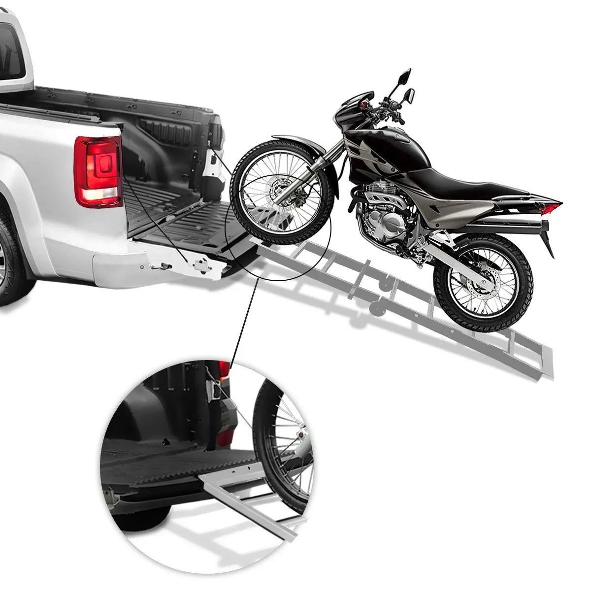 Extensor de Caçamba L200 Sport Outdoor 2004 a 2007 Rampa Cinza