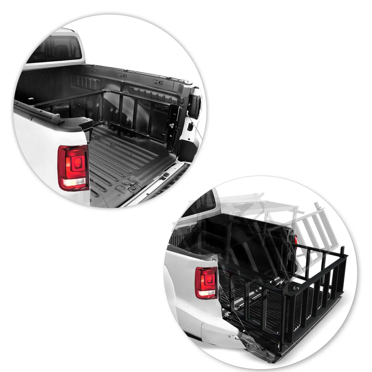 Extensor De Caçamba S10 CD 2001 A 2011 Rampa Preto Reforçado 350kg